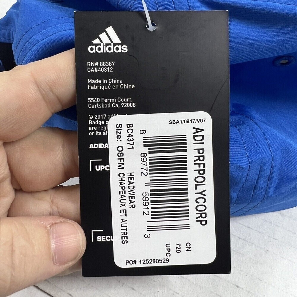 Adidas Blue Unisex Hat Golf Headwear New with Tags - Picture 7 of 10